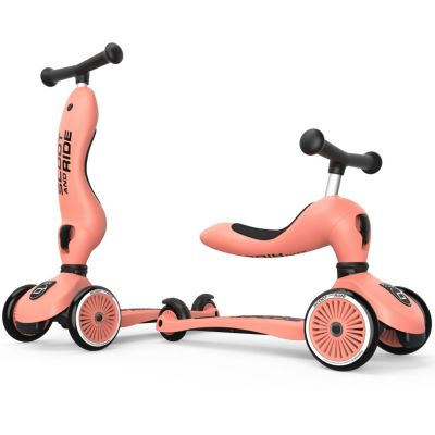 Porteur évolutif en trottinette Highwaykick 1 Peach