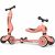 Variation Corail, noir du produit Porteur évolutif en trottinette Highwaykick 1 Peach de la marque Scoot and ride