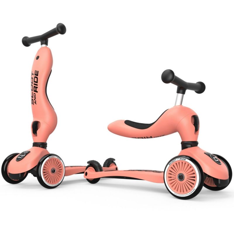 Porteur évolutif en trottinette Highwaykick 1 Peach Scoot and ride Ambiance 1