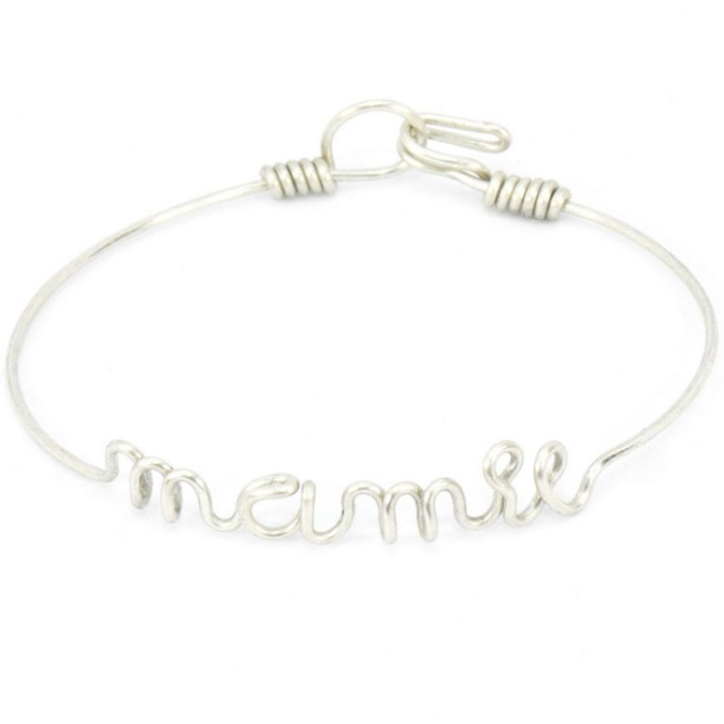 Bracelet Mamie en fil d'argent 925° (15 cm) Hava et ses secrets