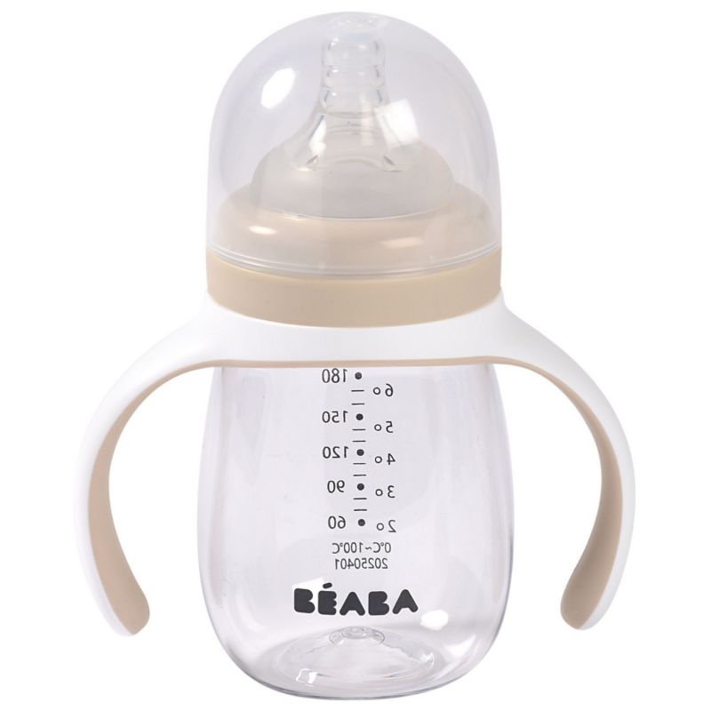 Biberon d'apprentissage 2 en 1 Argile (210 ml) Béaba Produit 1