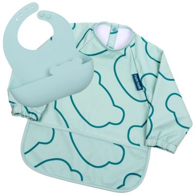 Set de 2 bavoirs Bleu