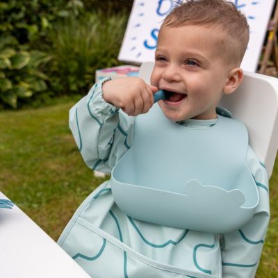 Set de 2 bavoirs Bleu