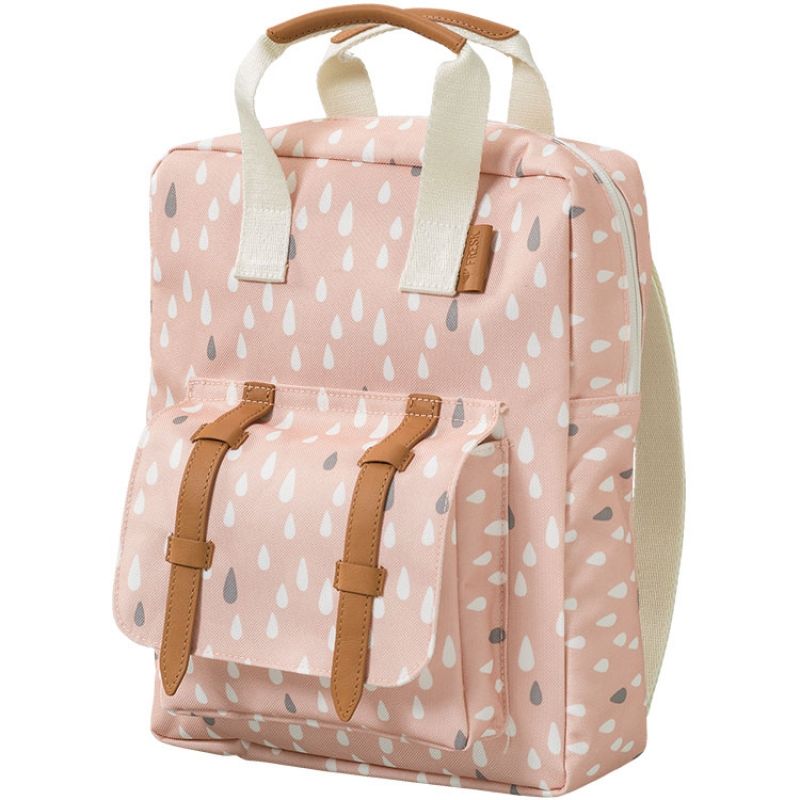 Sac à dos bébé Gouttes rose Fresk