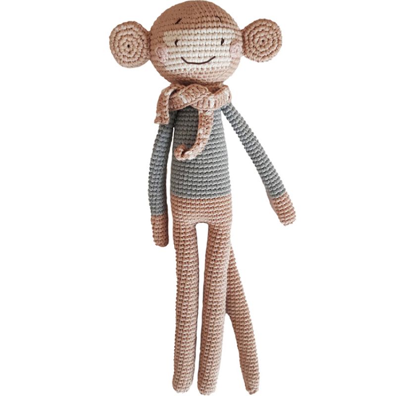 Peluche singe beige (33 cm) Patti Oslo
