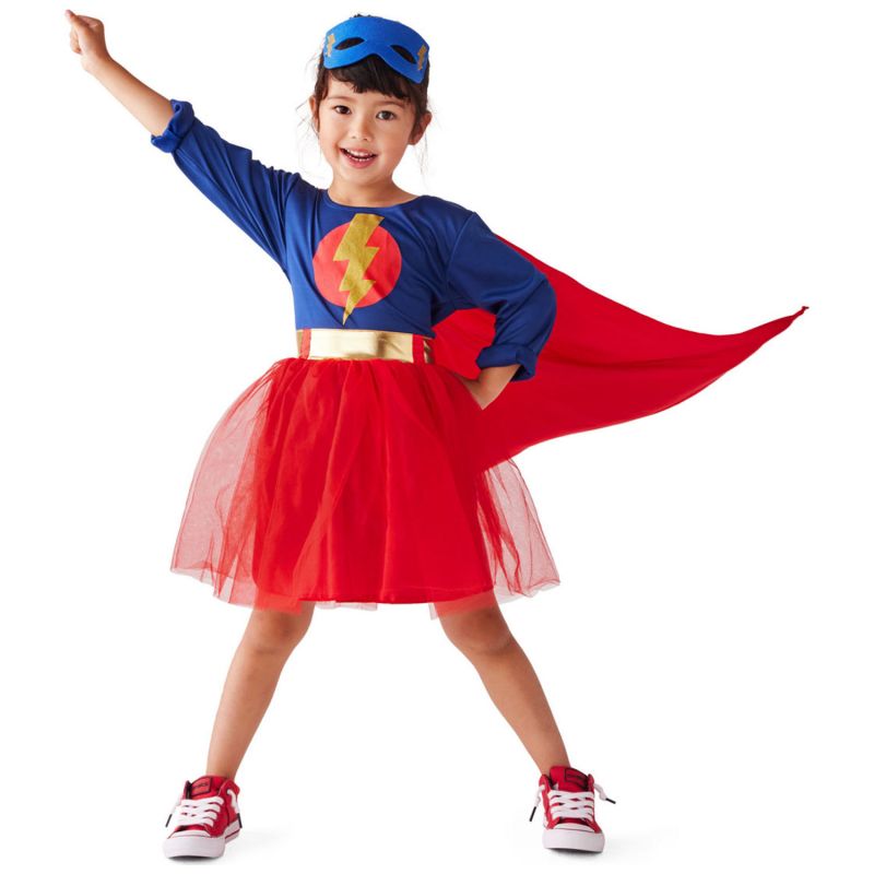 Déguisement robe de Super héros (6-8 ans) Oxybul Ambiance 2