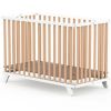 Lit pliant en bois Mayla Naturel-Blanc (60 x 120 cm) - Geuther