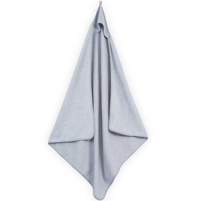 Cape de bain velvet terry gris (100 x 100 cm) Jollein