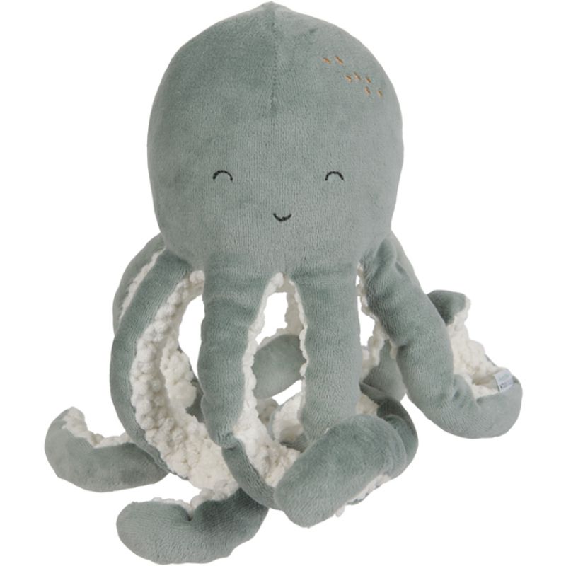 Peluche Pieuvre Ocean mint (22 cm) Little Dutch