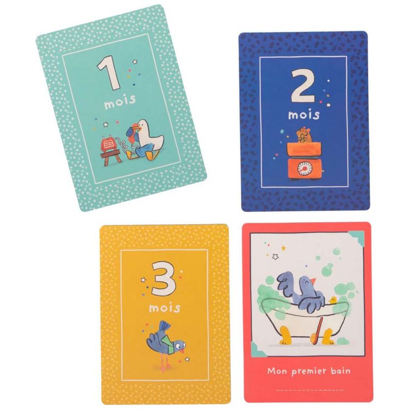 Cartes Mes 12 premiers mois Puce et Pilou Moulin Roty Produit 3