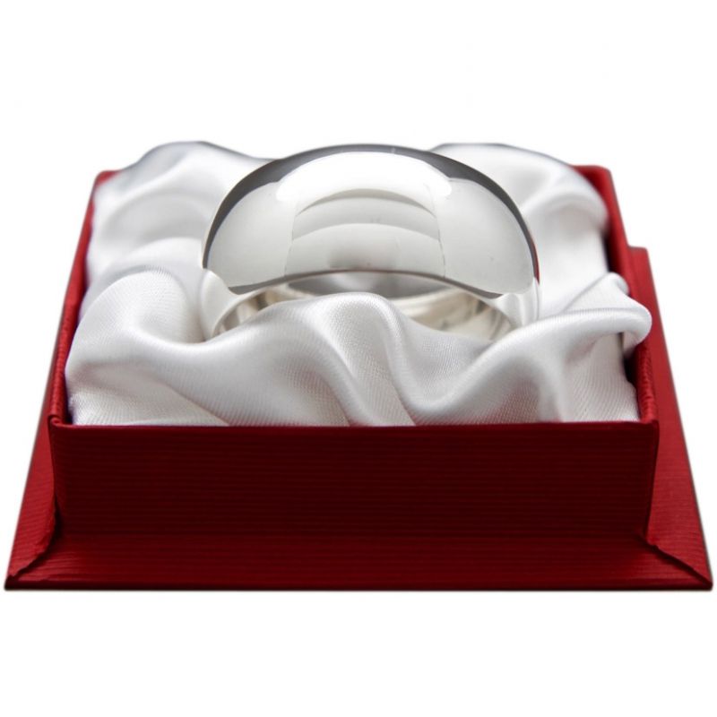 Rond de serviette Tonneau personnalisable (métal argenté) Aubry-Cadoret Produit 3