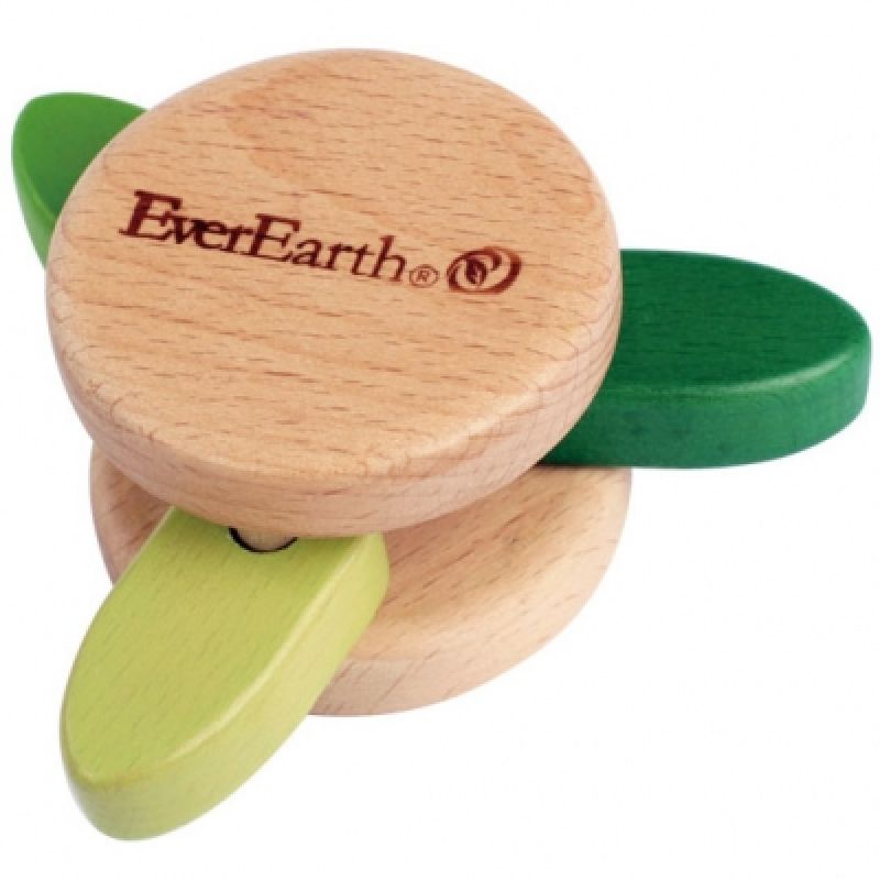Hochet rond feuilles EverEarth