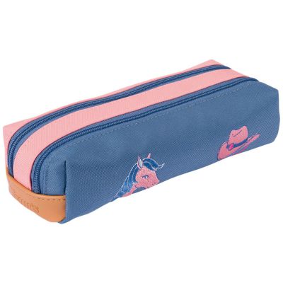 Trousse double compartiment Les Fantaisies Jane Corail et Bleu