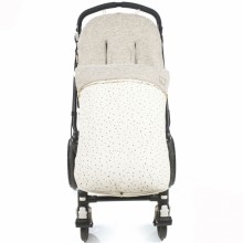 Chancelière poussette universelle étoiles Positive écru (110 cm)  par Walking Mum