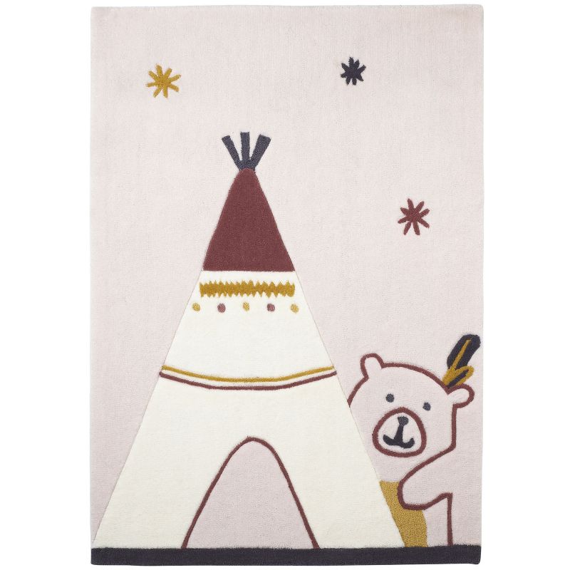 Tapis rectangulaire Tipi Timouki (130 x 90 cm) Sauthon