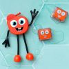 Personnage Sammy rouge et 2 cubes lumineux - Reconditionné  par Glo Pals