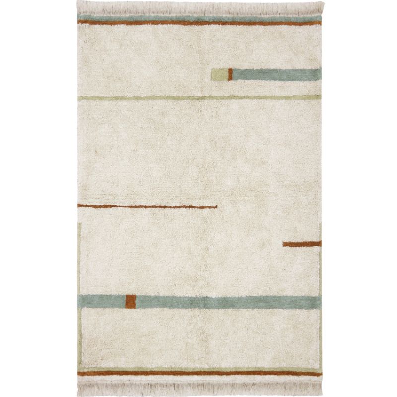 Tapis lavable Lanes vintage blue (90 x 130 cm) Lorena Canals