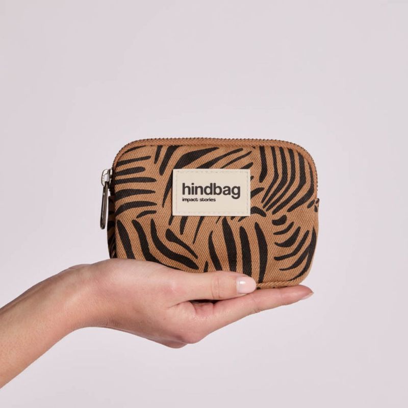 Porte-monnaie Lili Zèbre Cannelle Hindbag Ambiance 2