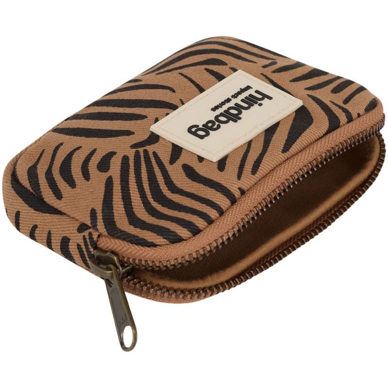 Porte-monnaie Lili Zèbre Cannelle Hindbag Produit ouvert 4