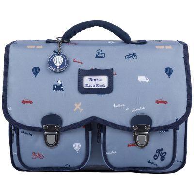 Cartable maternelle x Tartine et Chocolat Globe-Trotter Bleu (33 cm)
