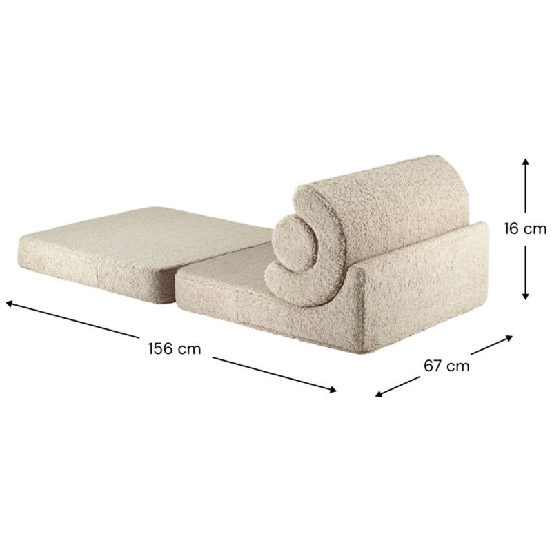 Chauffeuse Flipster Biscuit molletonné Wigiwama Produit 4