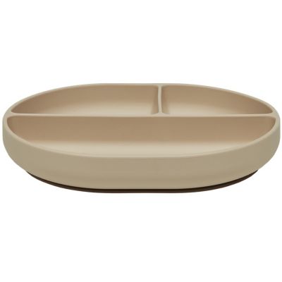 Assiette à compartiments et ventouse Enkei Beige  par OYOY Mini