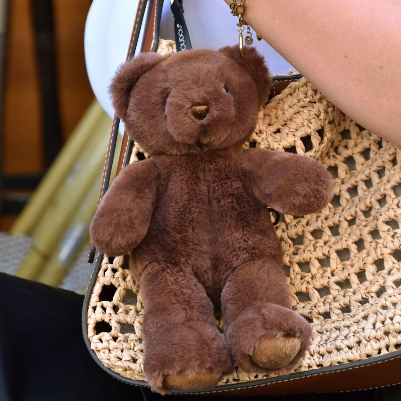 Porte-clé Ours peluche ours marron glacé (20 cm) Doudou et Compagnie Ambiance 3