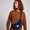 Sac banane Andrea Velours Marine Hindbag Produit 1