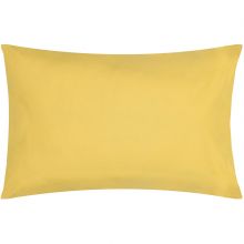 Taie d'oreiller en coton bio jaune or (40 x 60 cm)  par P'tit Basile