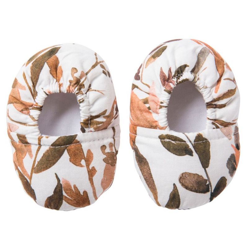 Chaussons popeline Caramel forest (0-6 mois) BB & Co