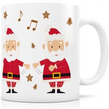 Mug céramique Le Père Noël dans le floss (330 ml)  par Signature Label Tour