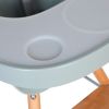 Tablette de repas amovible + protection pour chaise haute Evolu 2 ou Evolu One.80° menthe + napperon  par Childhome