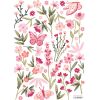 Planche de stickers A3 Magenta Flowers  par Lilipinso