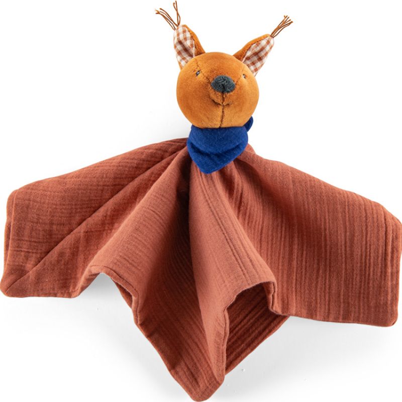 Doudou plat Harry l'écureuil Pomme des Bois Moulin Roty