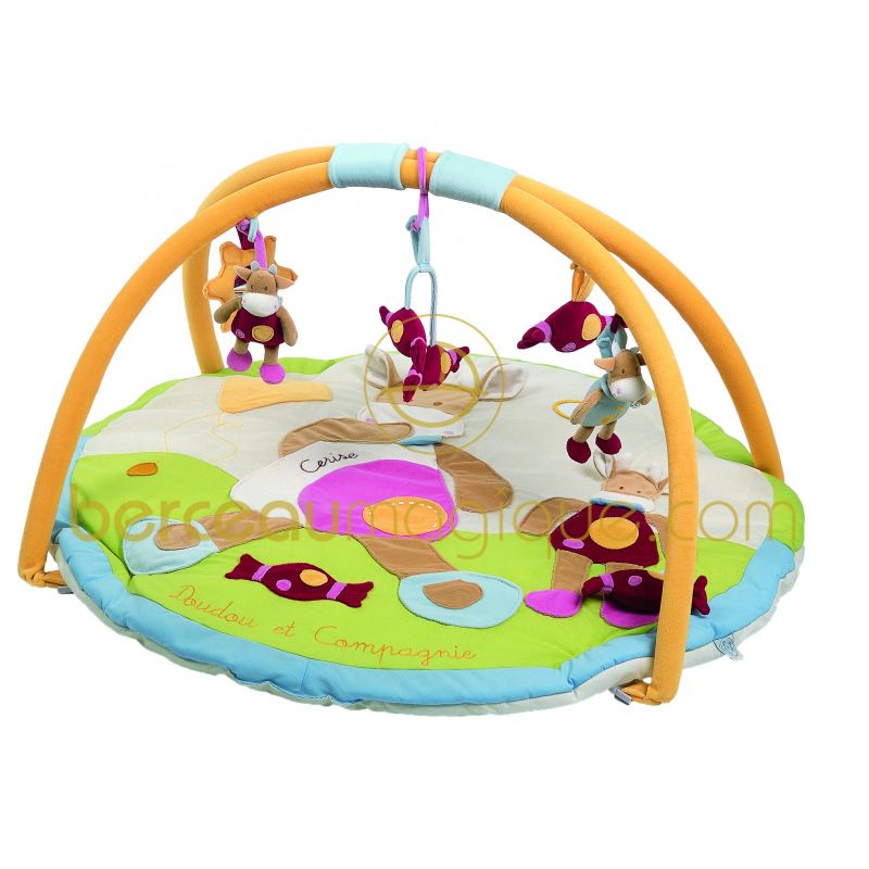 Tapis d'éveil Cerise la vache (90 cm) Doudou et Compagnie