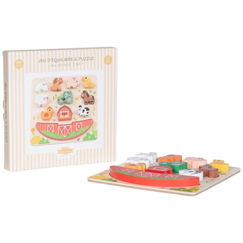 Puzzle d'équilibre ferme en bois Amadeus Les Petits Produit 4