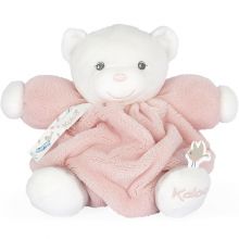 Peluche Plume patapouf ourson rose poudrée (16 cm)  par Kaloo