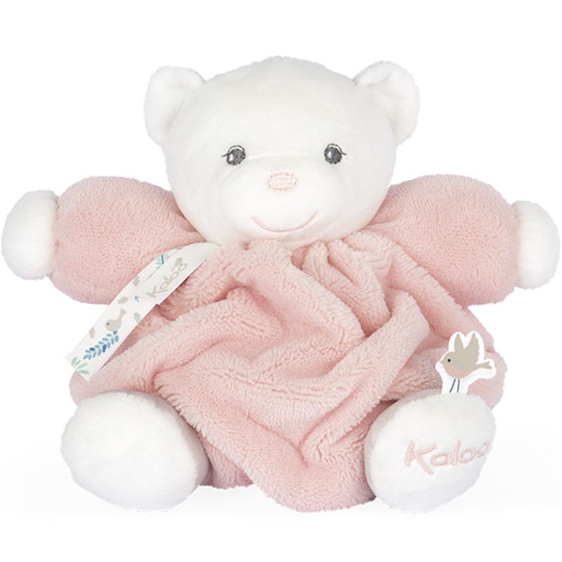 Peluche Plume patapouf ourson rose poudrée (16 cm) Kaloo