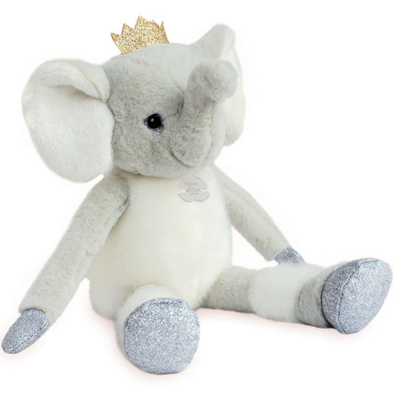 Peluche Elfy l'éléphant Happy Family (35 cm) Histoire d'Ours