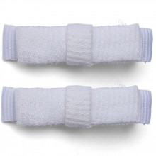 Barrettes Classique mini noeud kimono coton piqué blanc (lot de 2)  par Luciole et petit pois