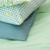 Taie d'oreiller percale de coton Vichy Vert Aqua (40 x 60 cm) Kadolis Ambiance 4