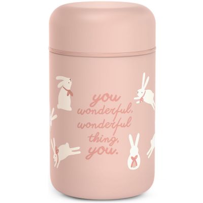 Pot isotherme Wonderland lapin rose (350 ml) Suavinex