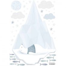 Stickers ours endormi sur un iceberg (29,7 x 42 cm)  par Lilipinso
