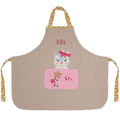 Tablier Tchikis 3 Chat personnalisable (2-6 ans)