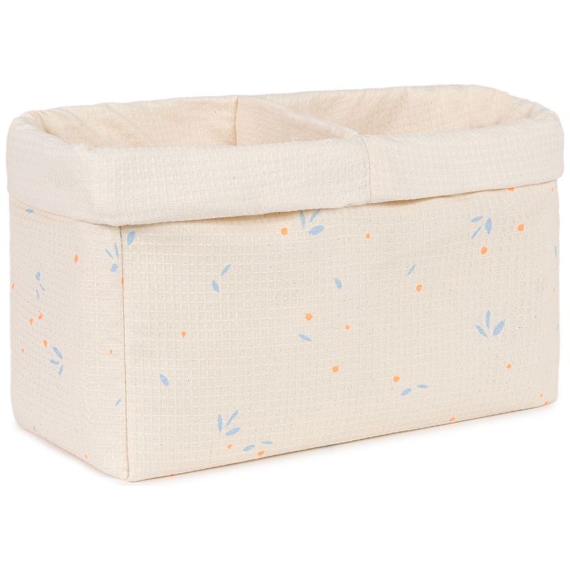 Panier de toilette à deux compartiments Orange Cherries Nobodinoz Produit 1