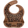 Bavoir en silicone Léopard Marron Atelier Wagram Produit 1