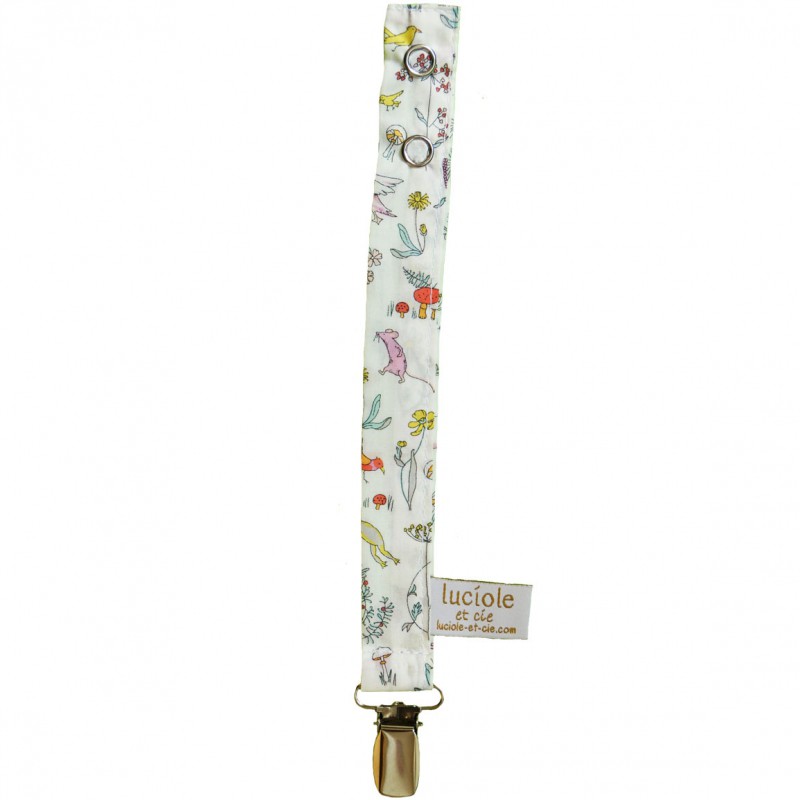 Attache sucette Alice rose Luciole et Cie