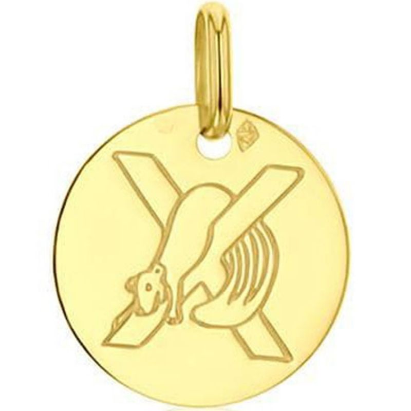 Médaille X comme xérus (or jaune 750°) Maison Augis