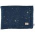 Mini couverture bébé Laponia coton bio Gold stella Night blue (70 x 70 cm) - Nobodinoz Mini couverture bébé Laponia coton bio Gold stella Night blue (70 x 70 cm) - Nobodinoz