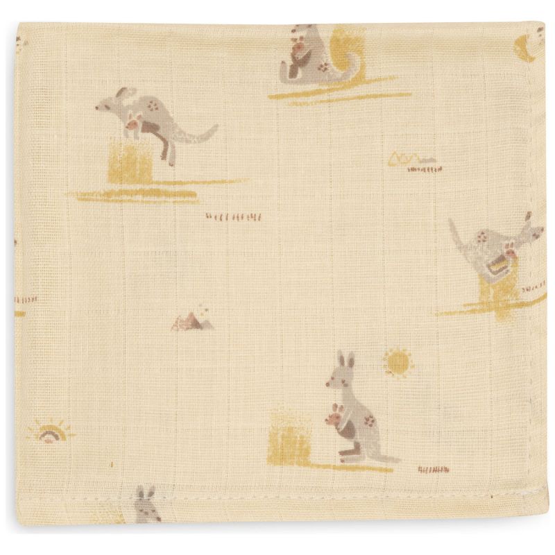 Lot de 3 mini langes Kangaroots (31 x 31 cm) Jollein Produit 4